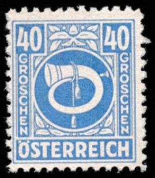 ANK 0697-0713 Posthorn 1945 complete set
